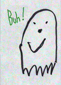 Image of ghost booing short